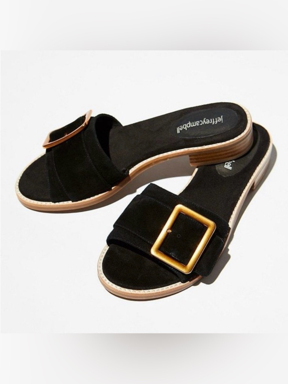 Jeffrey Campbell for Free People Black Drew Slide Sandals